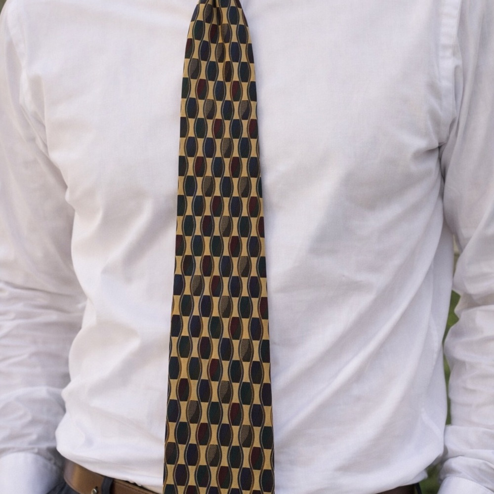 USA Patterned Men's Neck‎ Tie Polyester